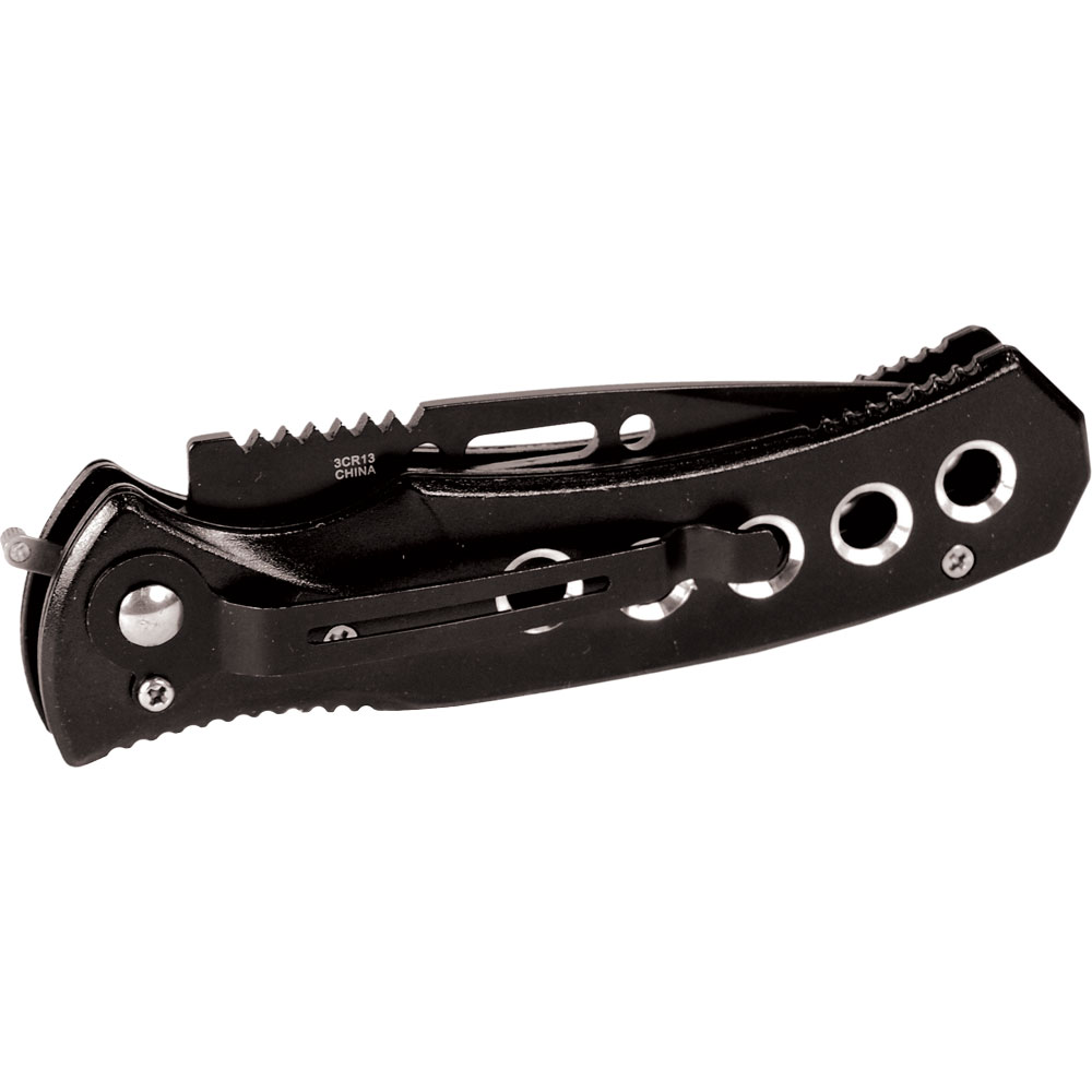 Automatic Heavy Duty Knife with 5 hole handle view 2